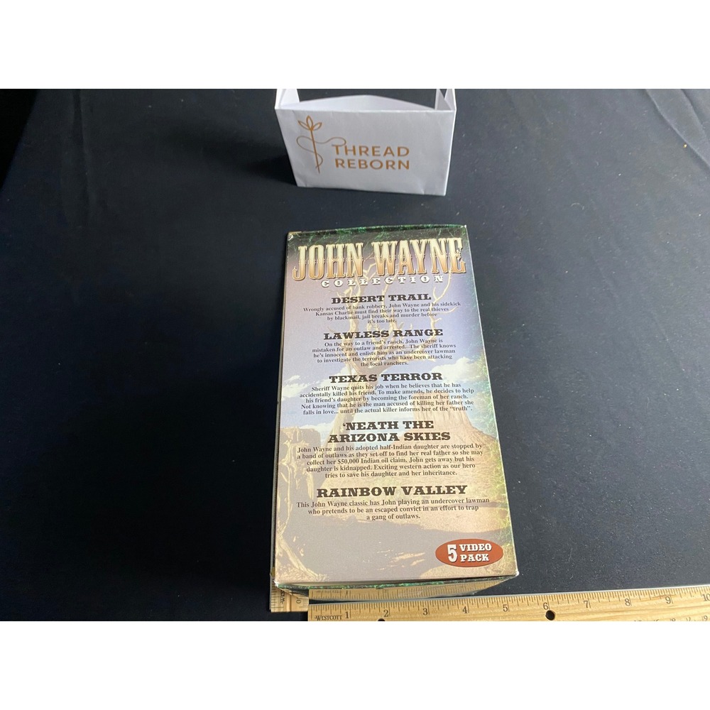 John Wayne Collection‎ 5 Movie Pack VHS Tape Desert Trail Texas Terror